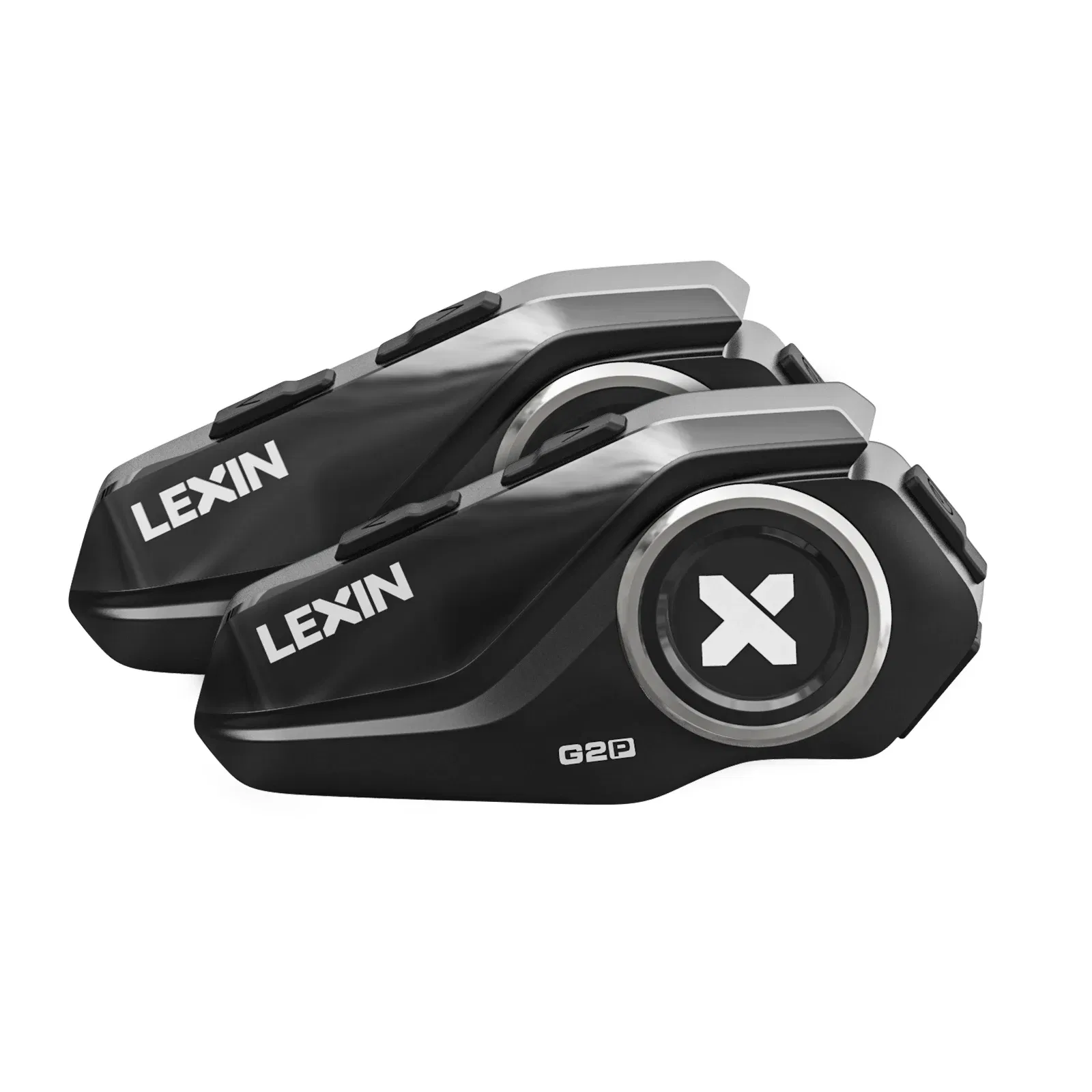 Color: WHITE, Ships From: CHINA - Lexin-G2P Motorcycle Helmet Bluetooth Intercom  Up To Pair 6 Riders&Big Button Design Exchangeable Pattern Shell  120KM/H