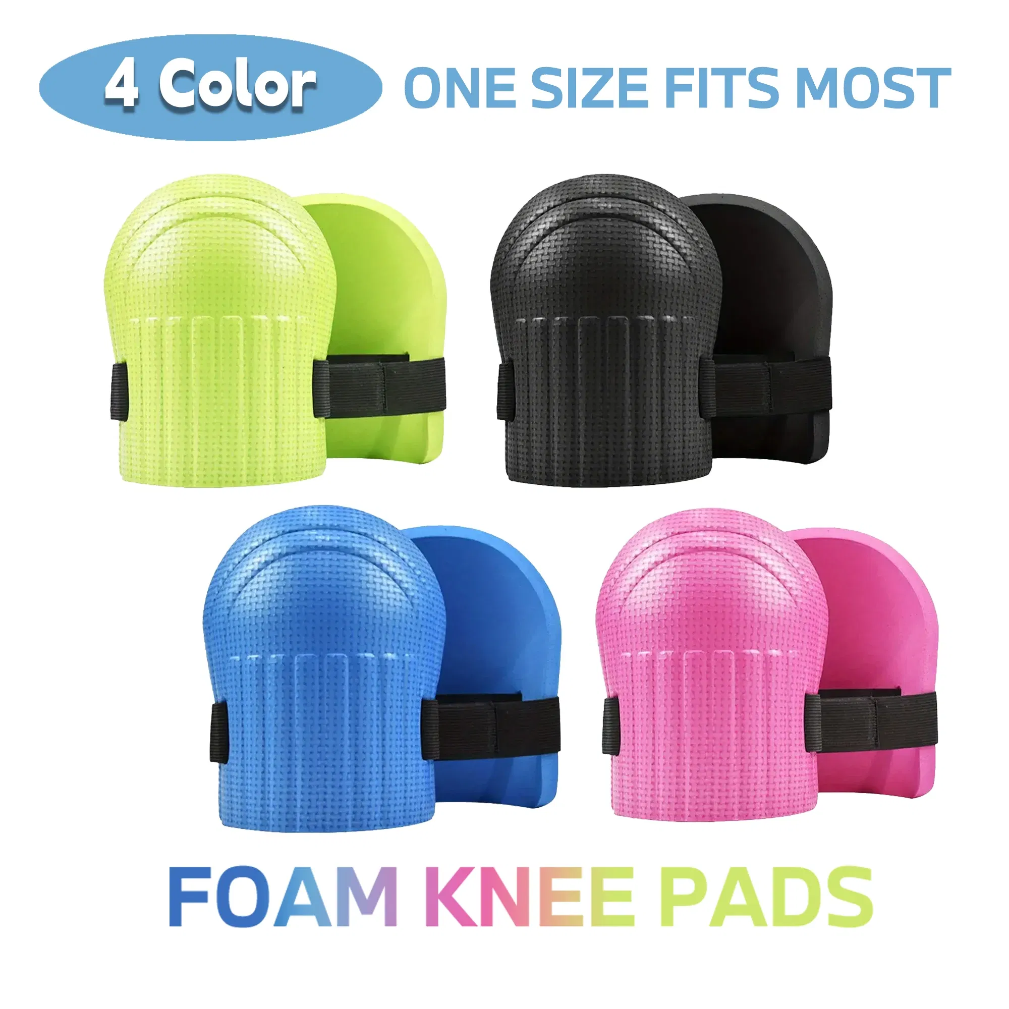 Color: Green, Ships From: CHINA - 1 Pair Lightweight Waterproof Foam Gardening Knee Pads for Men and Women - pads with adjustable hook and loop straps