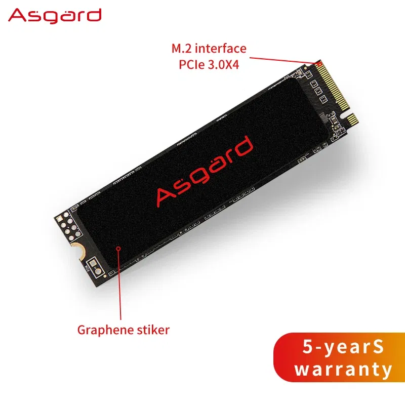 SSD Capacity: 500GB - Asgard 512GB 1TB 2TB M.2 SSD M2 512gb PCIe NVME 512GB 1TB 2TB Solid State Drive 2280 Internal Hard Disk for Laptop  Cache