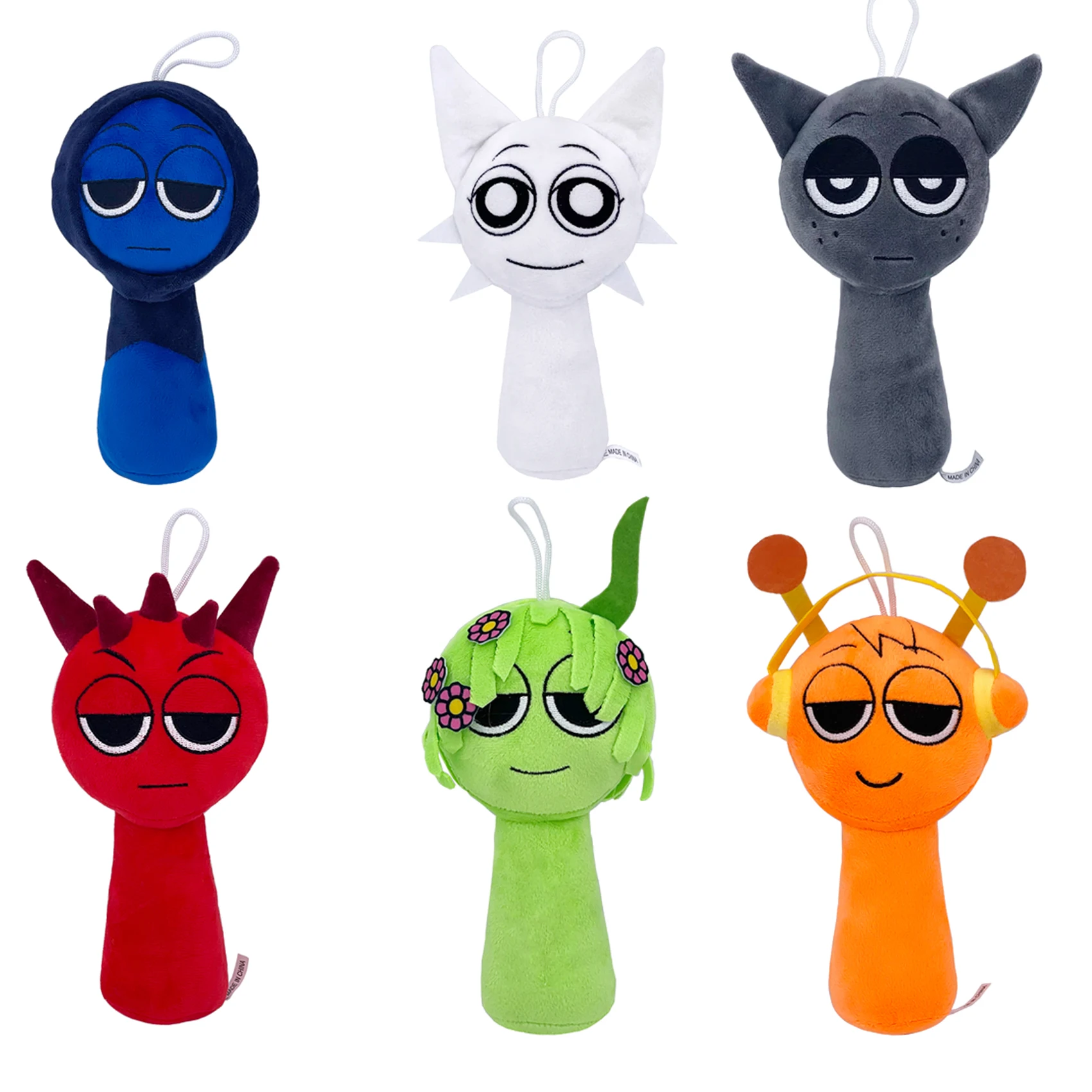 Color: PaleVioletRed - Sprunki Plush Toys Sprunki Incredibox Plushie Sprunki Soft Game Cartoon Pillow Kids Birthday Gifts Stuffed Dolls Christmas Gift