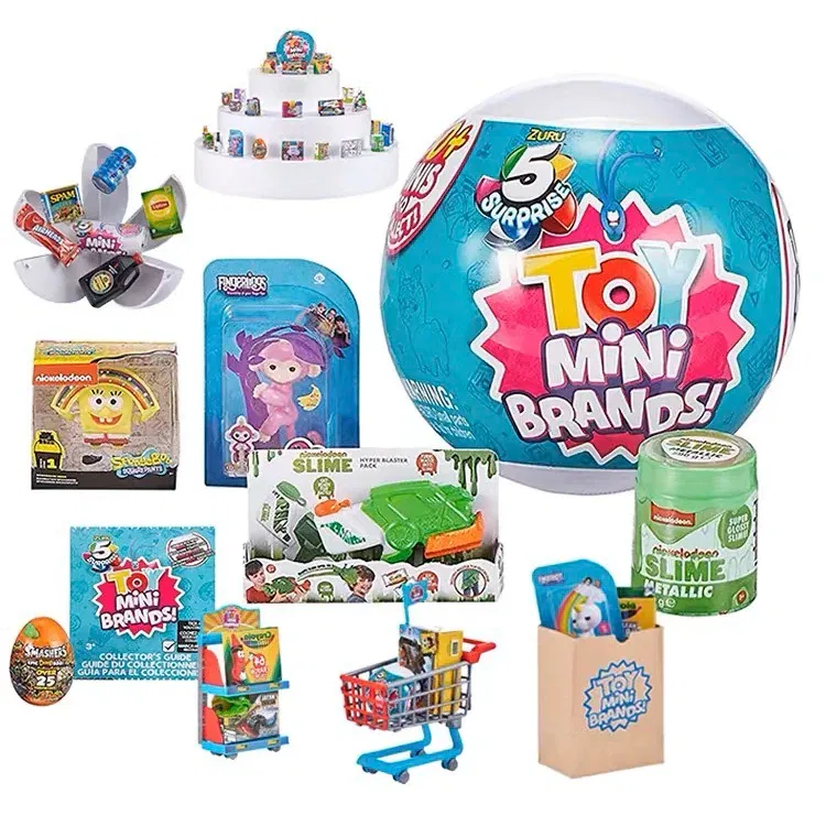 Color: Silver - 5 Surprise DISNEY Mini Toy Brands Mystery Capsule Collectibles Toys Blind Ball Children's Gift