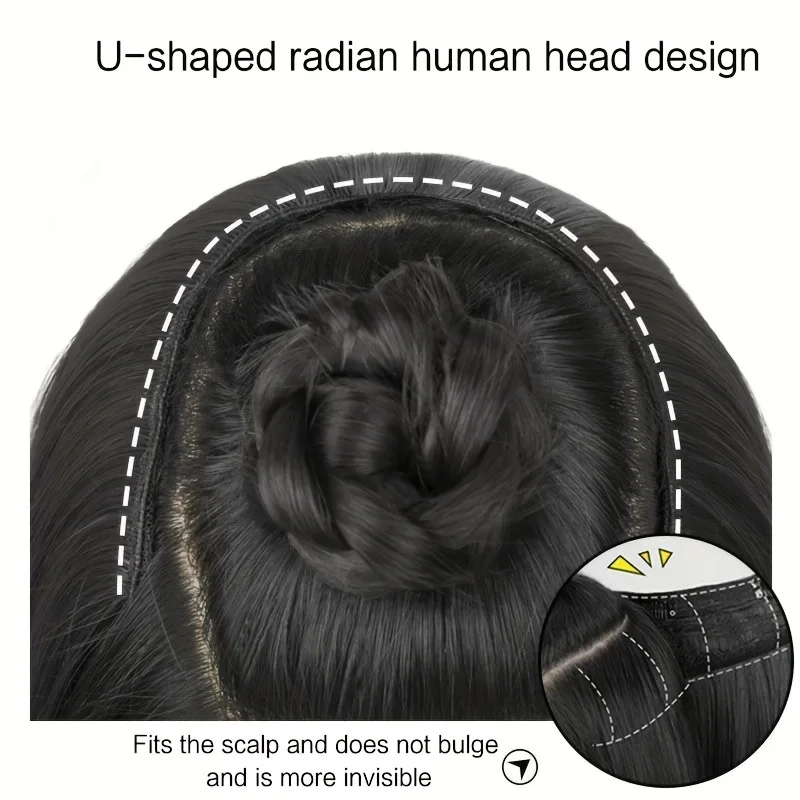 Color: 4/27HL, Stretched Length: 20inches - Synthetic Long Wavy U-shaped Clip In Hair Extensions 16Inch/20Inch/24inch Clip On Hair Extensions For Women Hair Accessories