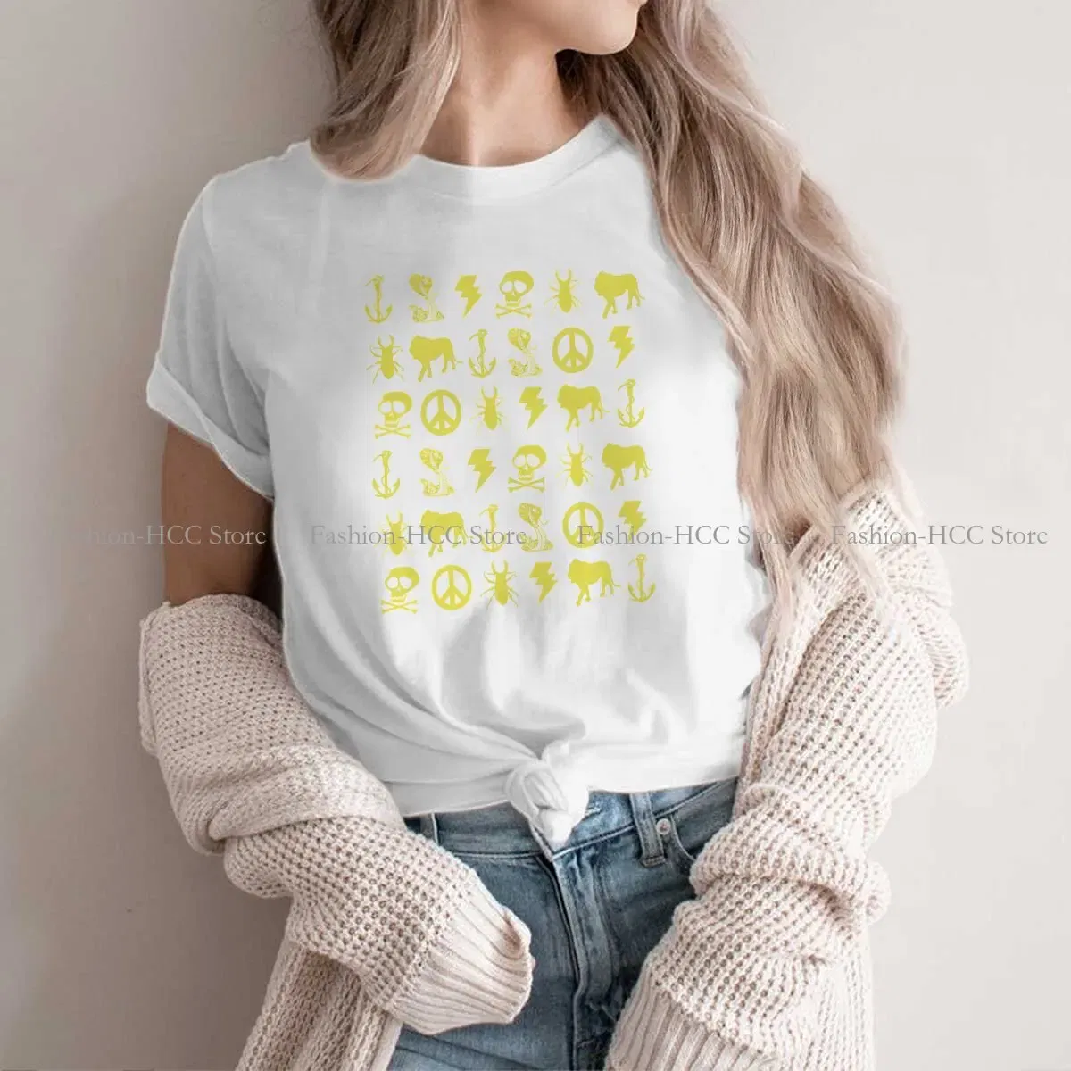 Color: WHITE, Size: XL - Breaking Bad TShirts Jesse Pinkman Yellow Icons Personalize Men's T Shirt New Trend Clothing