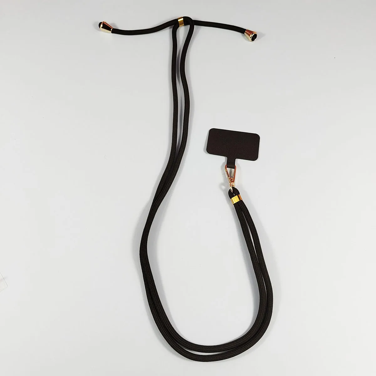 Color: Yellow / Gold - phone suspension rope anti loss rope adjustable and extendable nylon cloth  detachable suspension rope Mobile phone lanyard