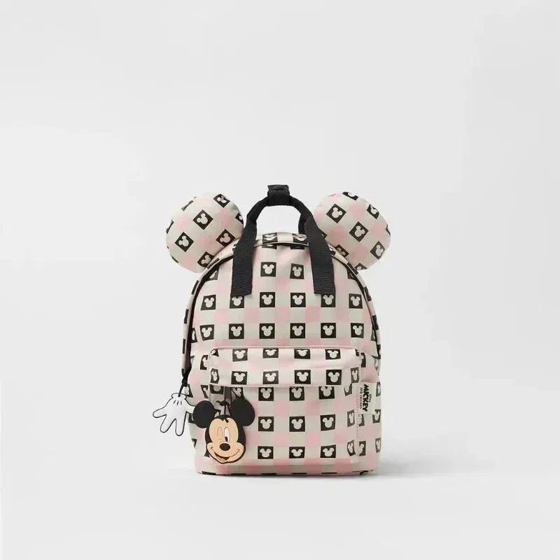 Color: MULTI - Disney New Mickey Cartoon Fashion Backpack Women's Minnie Canvas School Bag Boys and Girls Fashion Large Capacity Backpack