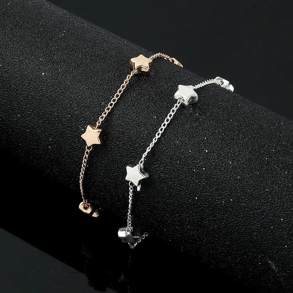 Metal Color: SILVER PLATED, Ships From: CHINA - Beautiful stars Bracelets for Women Korean Fashion Designer Party Wedding Jewelry Holiday Gifts