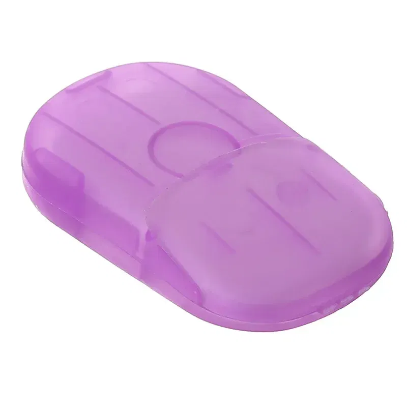 Color: Pink - New Portable Mini Disposable Soap Paper Travel Soap Paper Washing Hand Bath Clean Scented Slice Sheets Mini Clean Soap Tablets