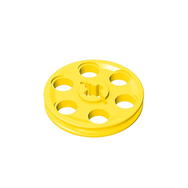 Color: WHITE - Buildings Blocks 4185 Wedge Belt Wheel (Pulley) For 2815 Tire High-Tech Wedge Belt Wheel GBC Toy MOC Set