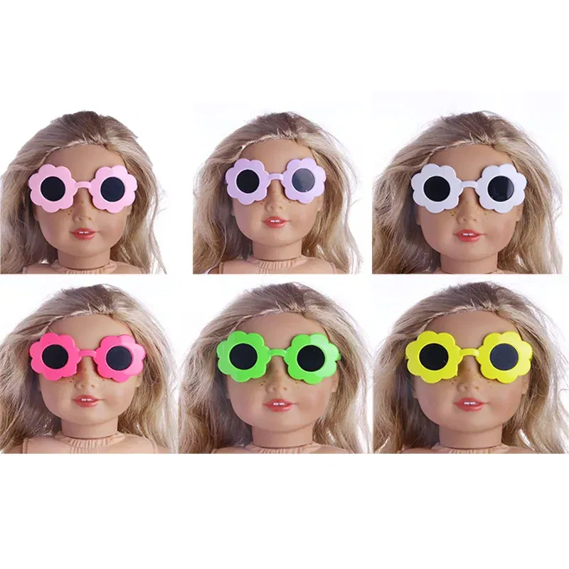 Color: Red - Promotion! Sunglasses Fit 18 Inch American &43 CM Baby Doll Clothes Accessories,Girl's Toys,Our Generation,Birthday Gift