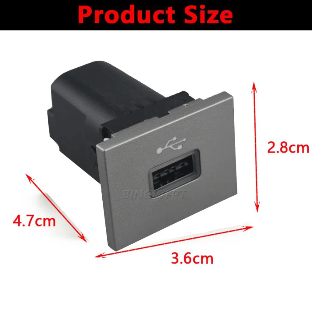 Color Name: black - NEW 2PCS Car USB Input Adapter Audio Radio u-disk flash Socket Interface Cable For Ford Focus 2 Mk2 2009-2011