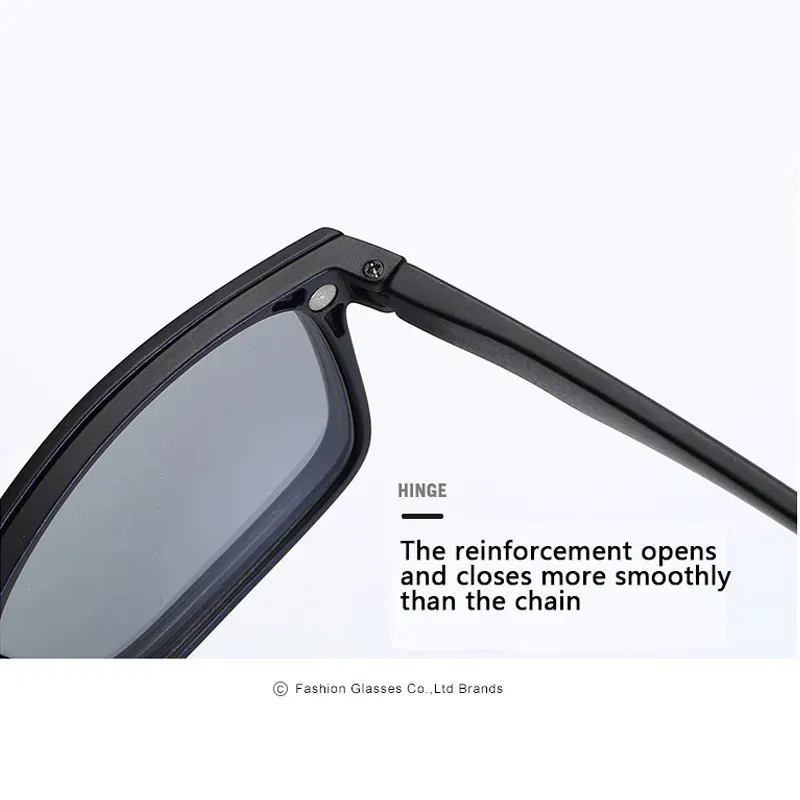 Lenses Color: Black, Ships From: CHINA, Frame Color: WHITE - 6 In 1 Spectacle Frame Men Women With 5 PCS Clip On Polarized Sunglasses Magnetic Glasses Male Computer Optical 2201