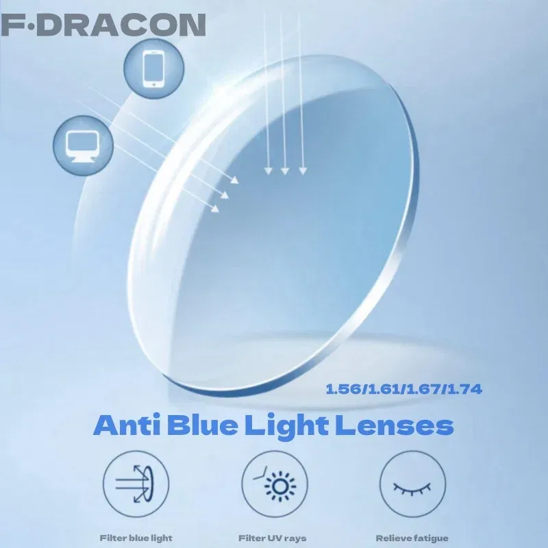 Lenses Color: Blue, Ships From: CHINA, Lens Index: 1.61 - Anti Blue Light Lenses 1.56/1.61/1.67/1.74 Optical Prescription Custom For Myopia Hyperopia Astigmatism Bue Light Blocking Lens