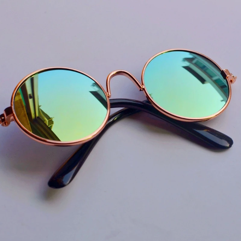 Color: Light green - Doll Cool Glasses Pet Sunglasses For BJD Blyth American Grils Toy Photo Props Dropship