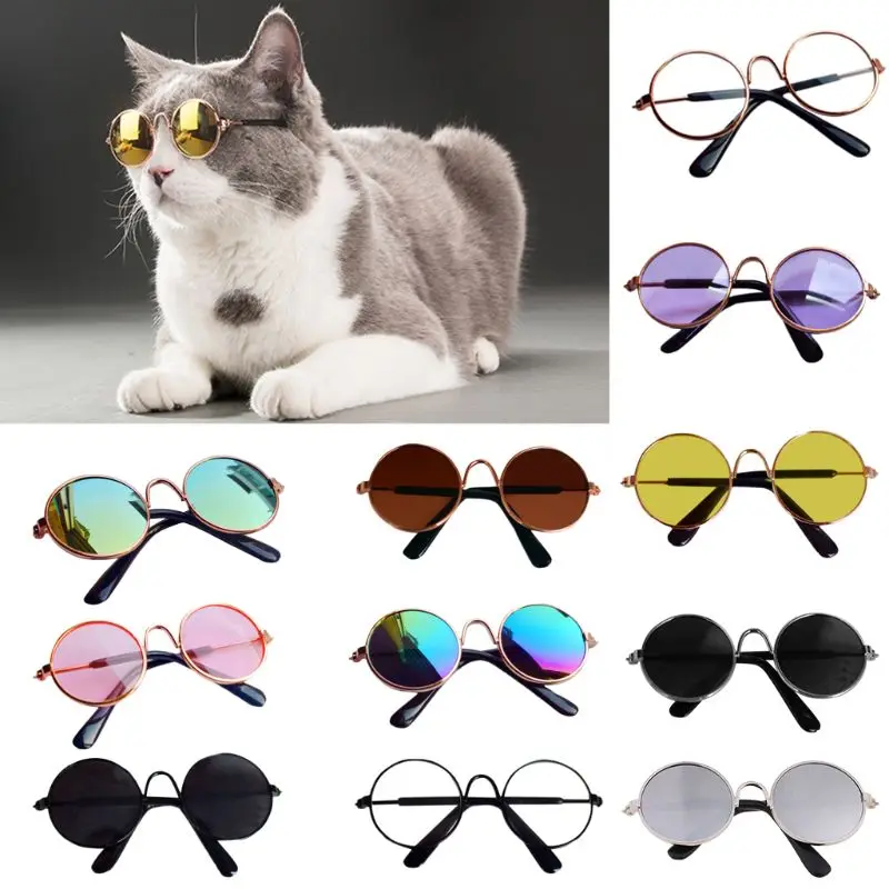 Color: Light green - Doll Cool Glasses Pet Sunglasses For BJD Blyth American Grils Toy Photo Props Dropship