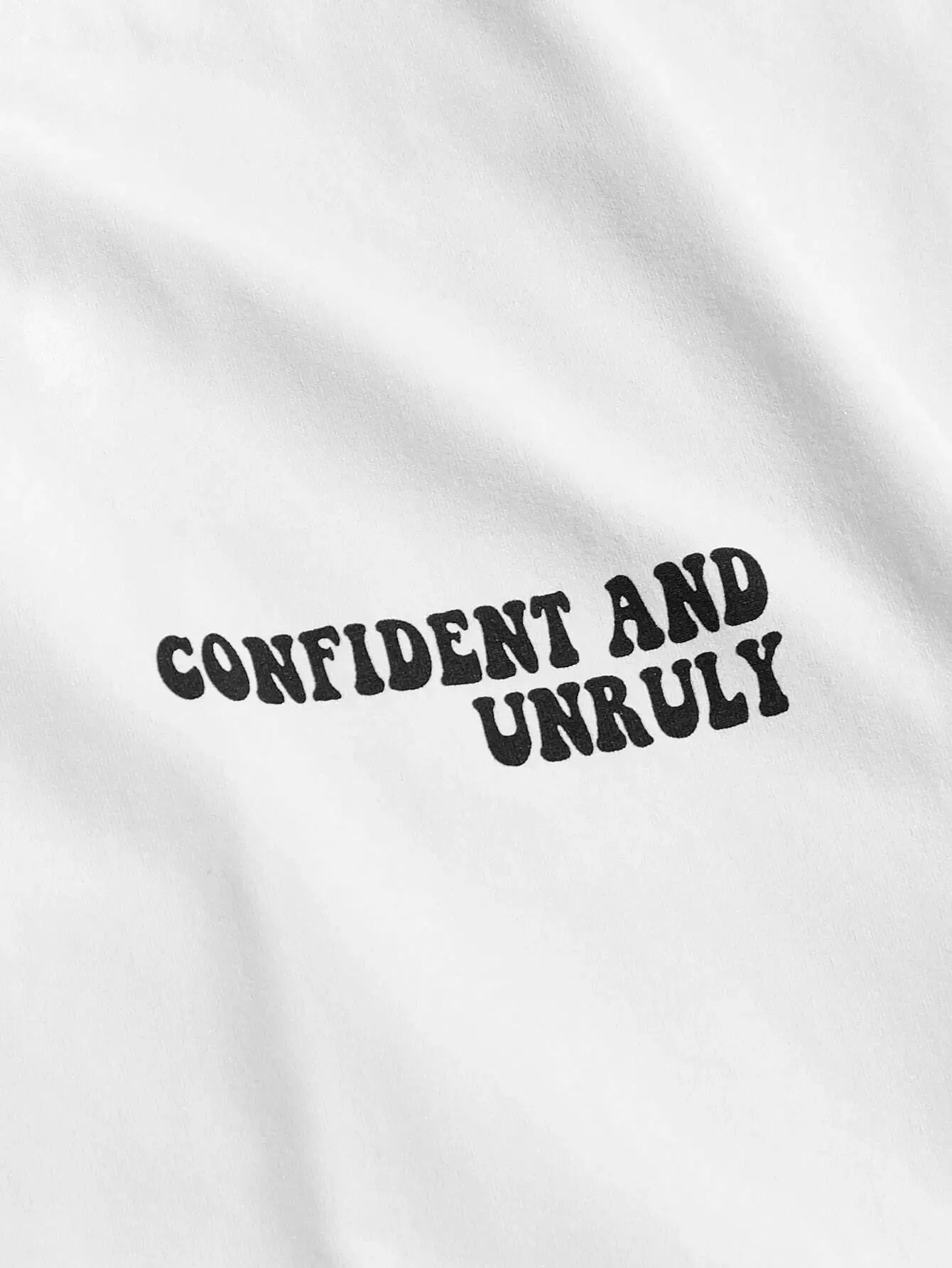 Color: Blue, Size: XXL - Confident And Unruly Attitude Determines Direction Men T Shirt Cotton Shirt Street Loose T-Shirts Summer Breathable Short Sleeve