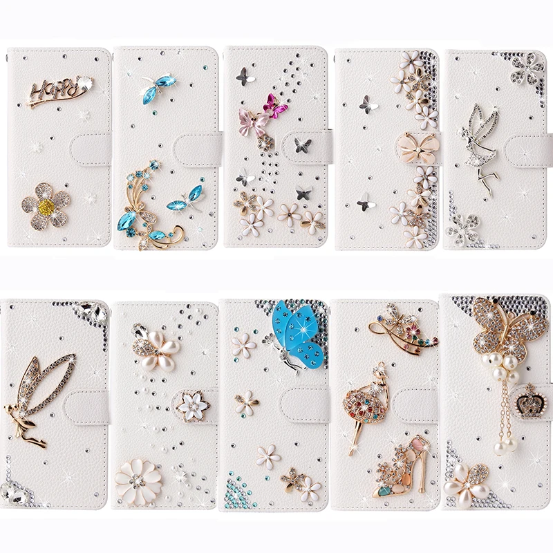 Color: Fluorescent Green, Material: CANVAS - Flip Glitter Case For Samsung Galaxy S25 Ultra S24 FE S23 S22 S21 S20 Plus A35 A55 A16 A14 A15 A34 A54 Leather Cover Case