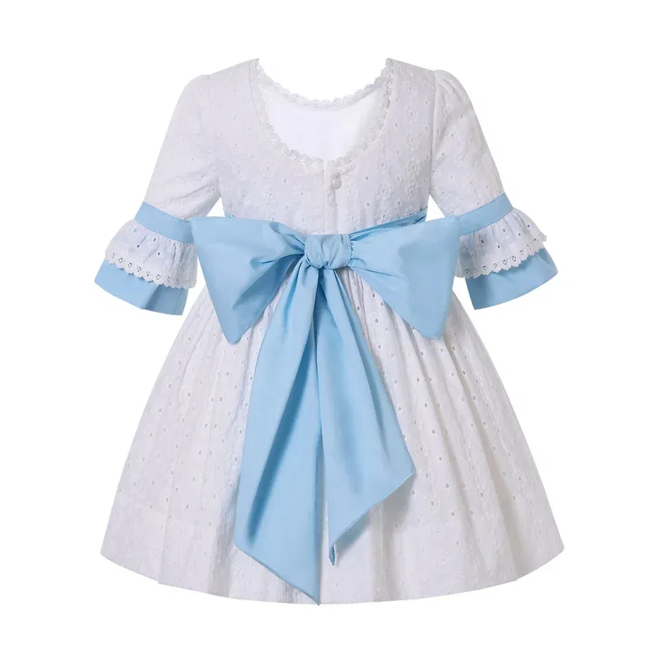 Color: green, Kid Size: 2T - Pettigirl New Summer Casual White Dresses for Girls Kids Childrens Sister Brother Matching Outfits Sizes 2345681012 Years