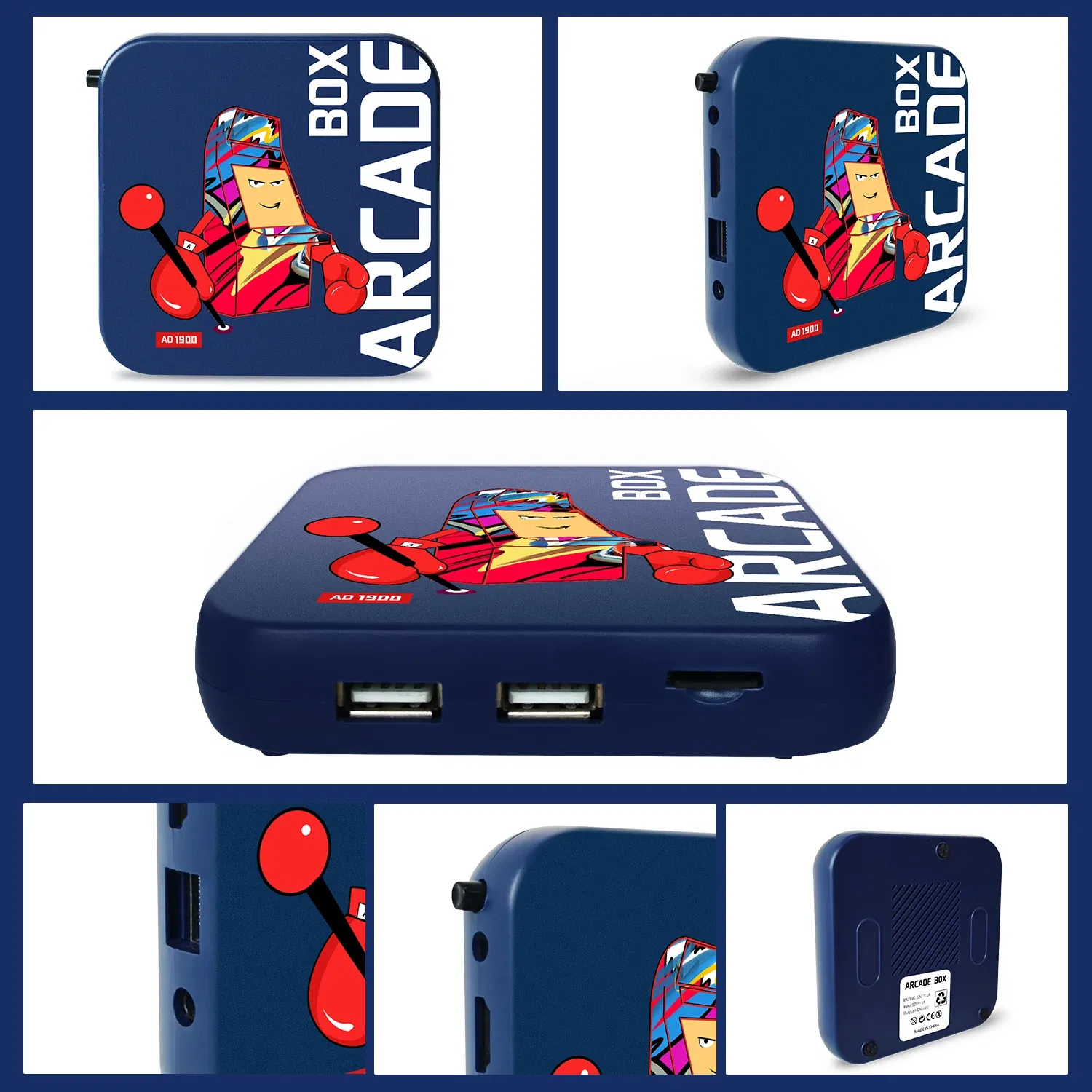 Color: Yellow, Bundle: Bundle 4 - Arcade Box Retro Game Console for PS1/PSP/N64 Built-in 50 Emulator Video Game Console TV Box Classic Game Box with Controller