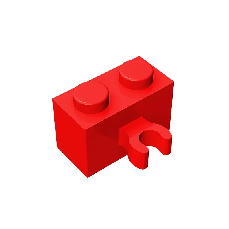 Color: PURPLE - Gobricks GDS-651 BRICK 1X2 W. HORIZONTAL HOLDER compatible with lego 95820 30237 children's DIY Educational Building Blocks