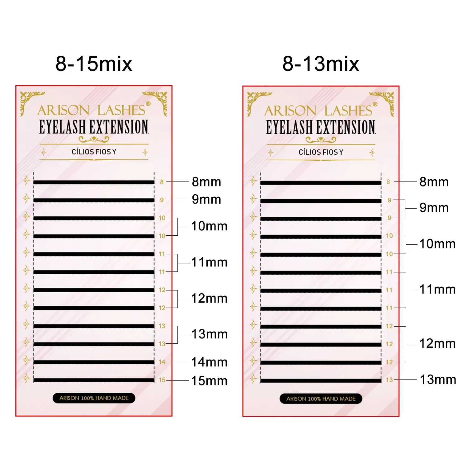 Color: Brushed Slate, Curl: D, Thickness: 0.07mm, Length: 15mm - ARISON LASHES W Shape 3/4/5/6D Eyelashes Extension Premade Volume Fans YY-shape Lashes Faux Mink Soft Easy Faning Natural Lashes