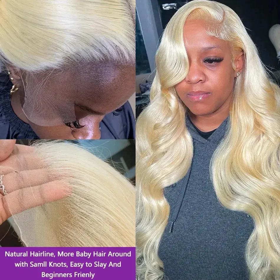 Hair Color: #16, Stretched Length: 20inches, Density: 100%, Ships From: CHINA - Blonde 613 HD Lace Frontal Wig 13x6 Body Wave HD Lace Frontal Wig 613 Colored Human Hair Wigs 30 Inch Long Loose Deep Wig Blonde