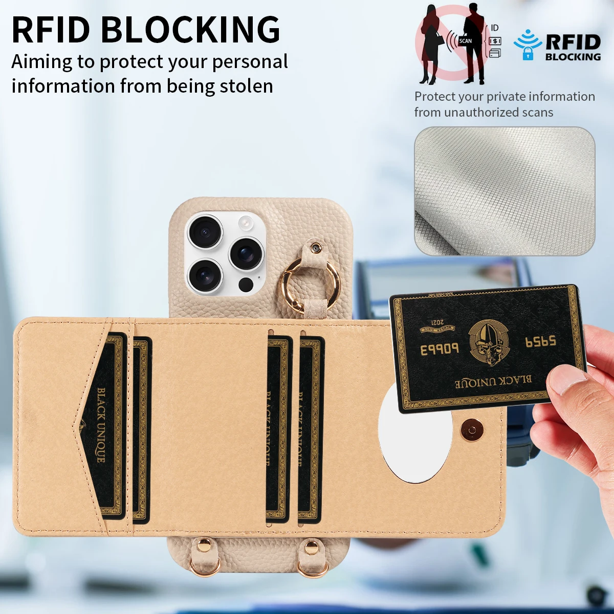 Color: Blue, Bundle: Case & Strap, Material: Artificial Leather, Compatibility by Model: iPhone 16 - For IPhone16 15 Pro Max 14 13 12 Series PU Leather Magsafe Magnetic Wireless Charging Shockproof Crossbody Wallet Phone Case