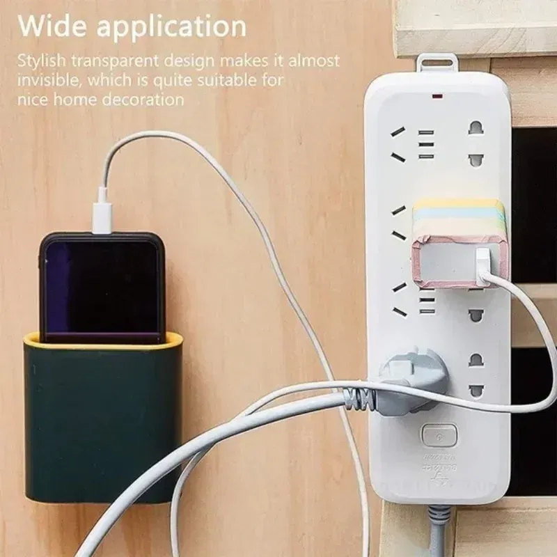 Color: Bronze - Double-Sided Adhesive Wall Hooks Hanger Strong Transparent Suction Cup Sucker Hooks Kitchen Bathroom Storage Plug Socket Holders