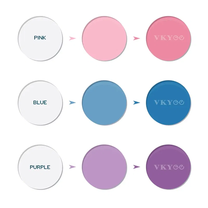 Lenses Color: black, Ships From: CHINA, Lens Index: 1.67 - VKYEE Grey Brown Pink Purple Blue Series 1.56 1.61 1.67 1.74 Photochromic Myopia & Hyperopia Spectacle Lenses