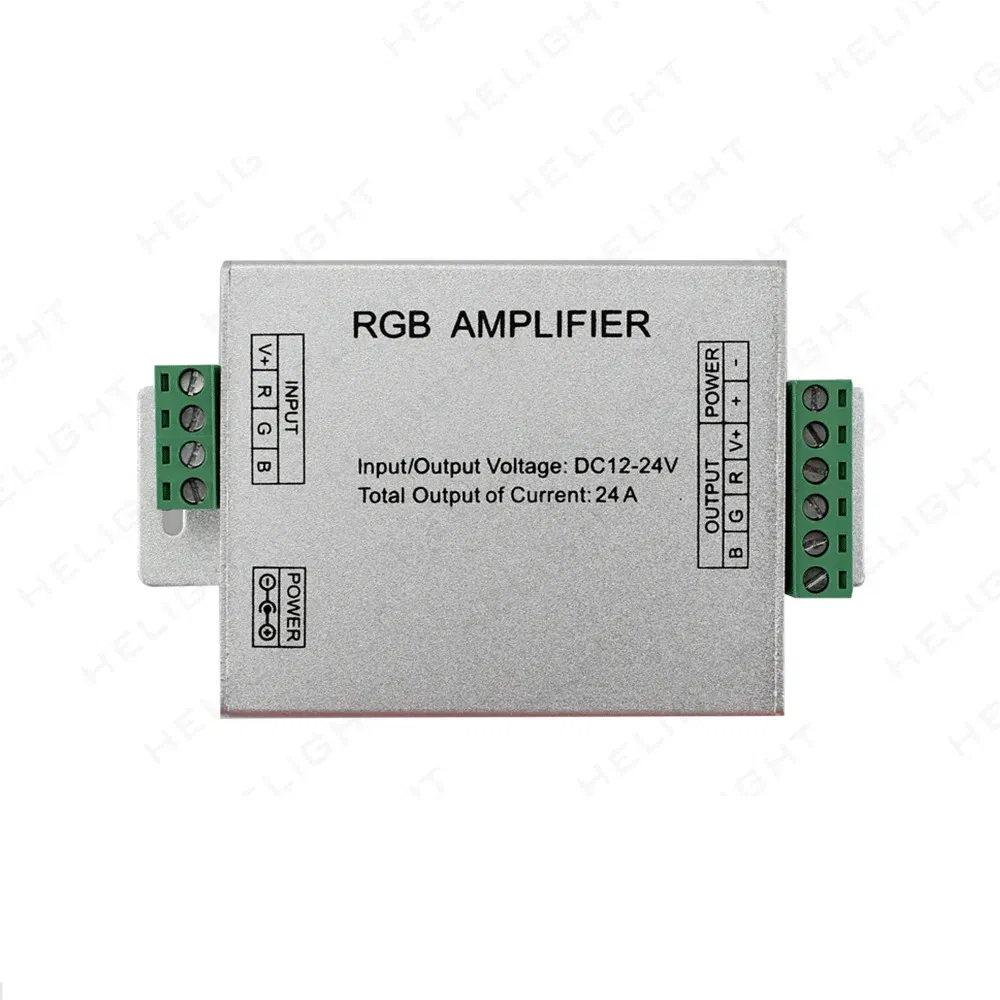 Color: Green - DC5V12V/24V Single Color/RGB/RGBW/RGBWW RGB+CCT LED Amplifier Controller 12A/24A/30A/50A 1CH/3CH/4CH/5CH Strip Power Repeater