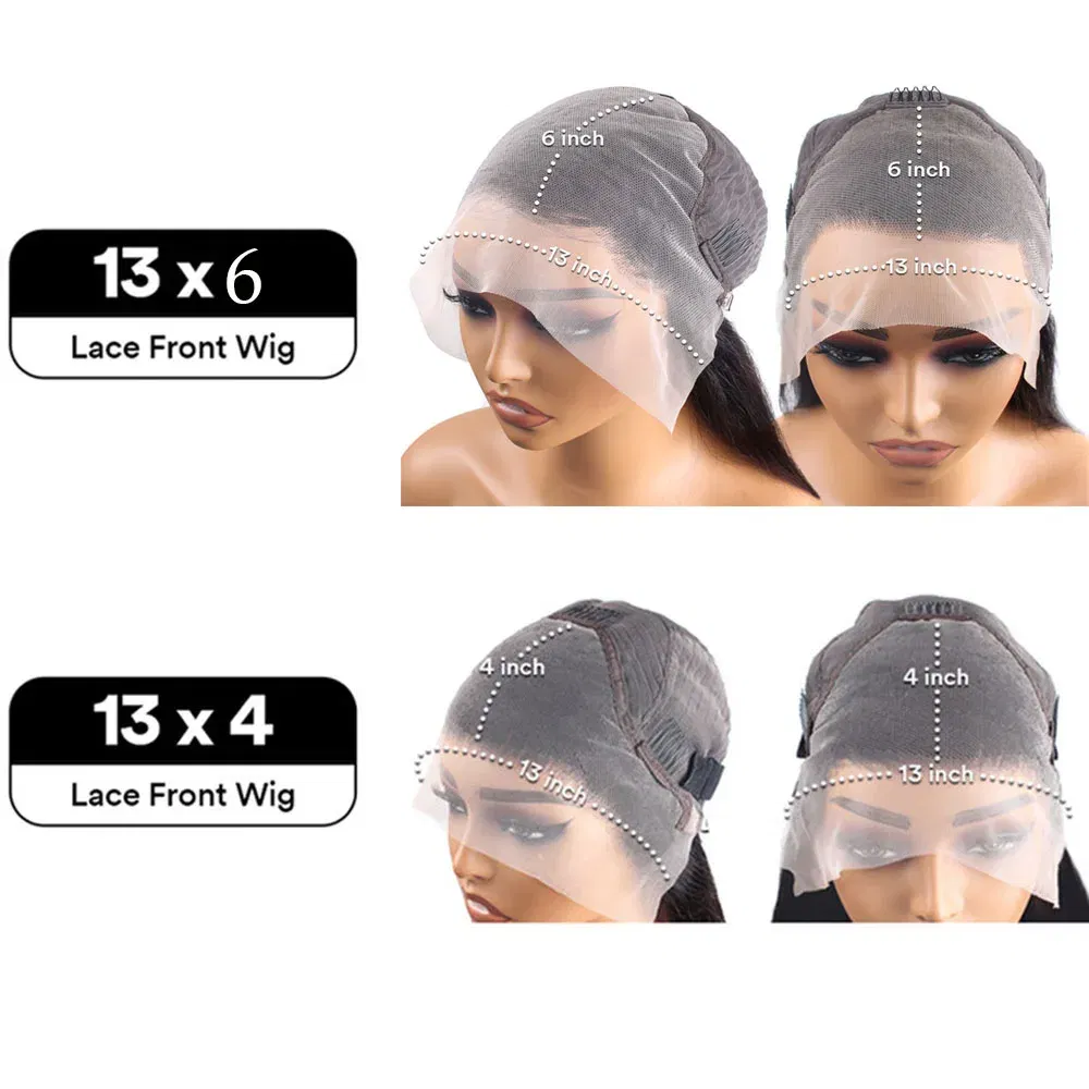 Hair Color: #2, Stretched Length: 34inches, Density: 200%, Ships From: CHINA - 30 38 Inch 13x6 HD Body Wave Lace Front Wig Pre Plucked Black Loose Wave 13x4 Lace Frontal Wig 100% Human Hair Wigs For Women