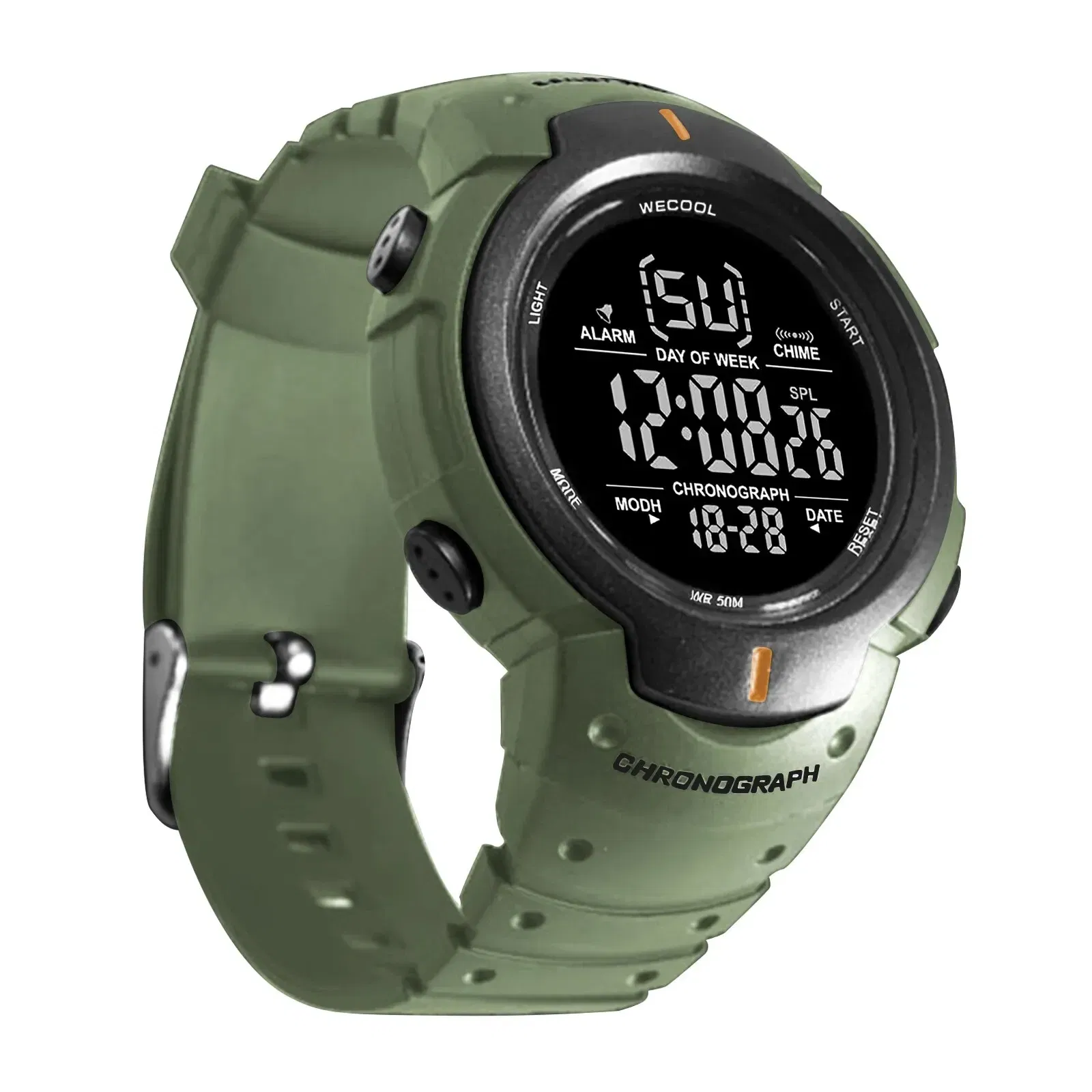 Color: Black - WECOOL Brand Sport Digital Alarm Multifunction Wrist Watch W-606 Waterproof Watch