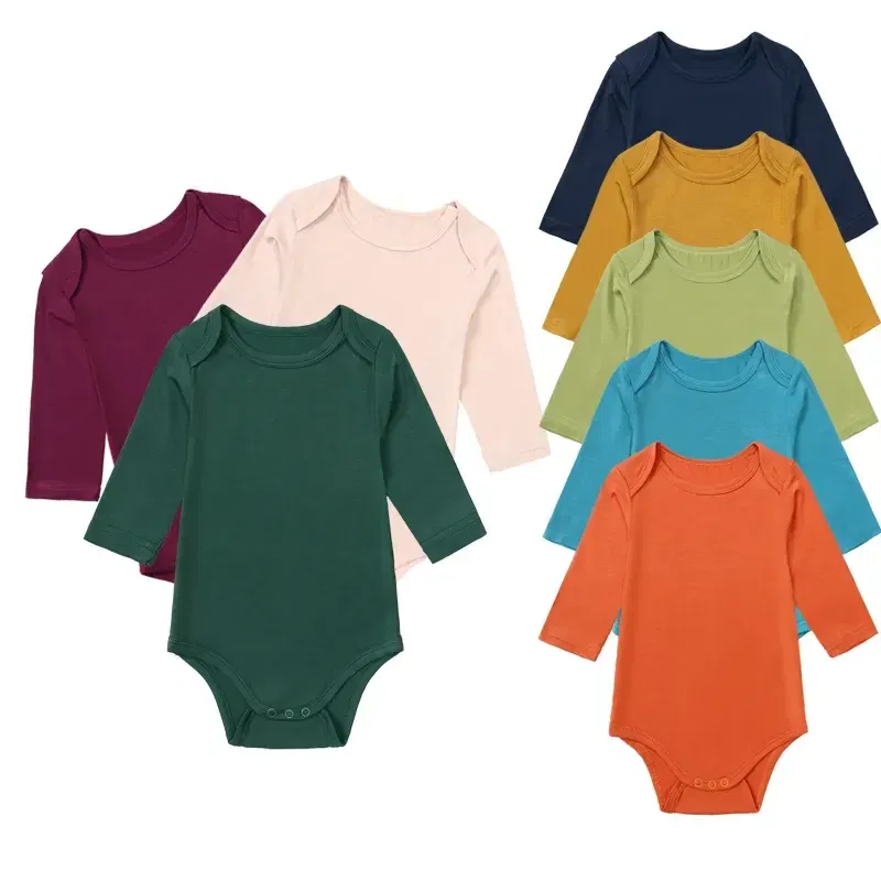 Color: tan, Kid Size: 6M - 2025 Summer Newborn Boy Girl Romper Baby Bamboo Fiber Breathable Clothing Long Sleeve Toddler Jumpsuit Infant Bodysuit Pajamas