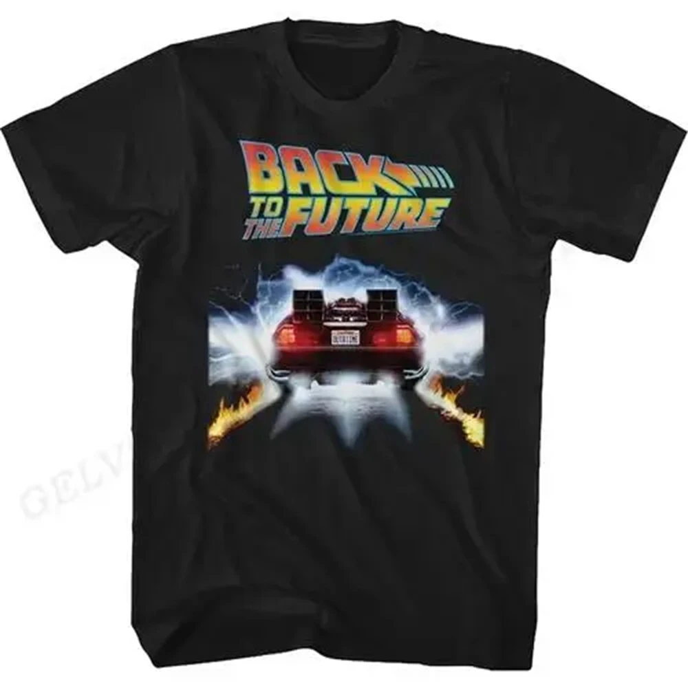 Color: black, Size: XS?€old?‰ - Back To The Future T Shirt Graphic Print Men Women Fashion Hip Hop Streetwear Short Sleeve Plus Size T Shirt Unisex 62473