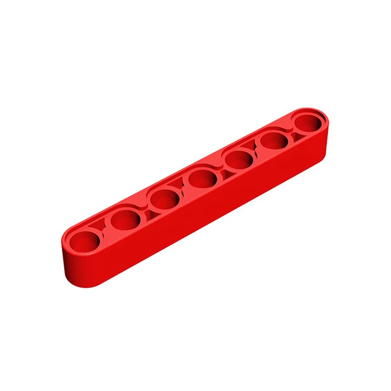 Color: Orange - Rainbow Pig MOC Parts 32524 High-tech Liftarm Beam 1 x 7 Thick Building Blocks Classic Brand Kids DIY Educational Spare Toys