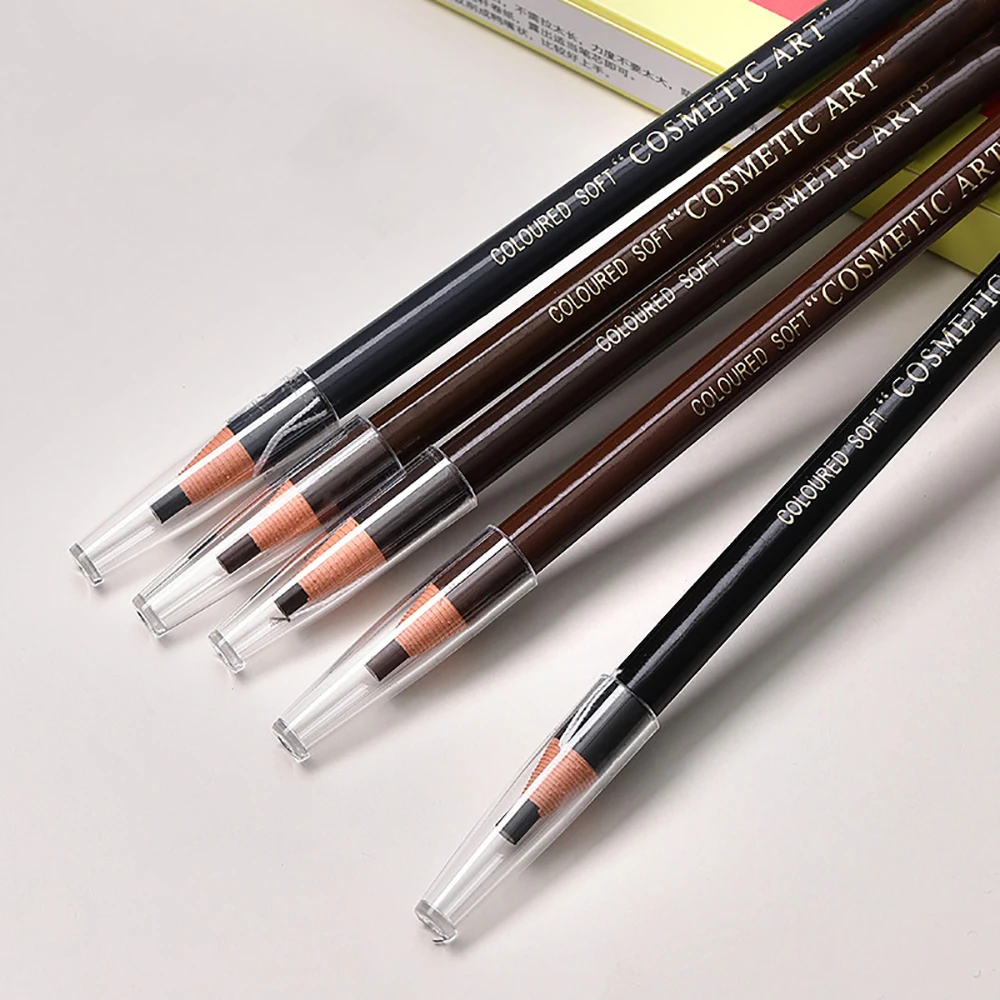 Color: Chocolate, Ships From: CHINA - Eyebrow Pencil With Sharpener 4Pcs Brow Trimmer Blade Microblading Supplies Set Eyebrows Sharpening Tip Thin Art Makeup Tools