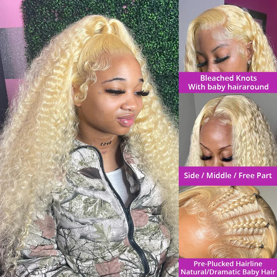 Color: 4/27HL, Stretched Length: 36inches, Density: 150%, Ships From: CHINA - 613 Hd Lace Frontal Wig 13X6 Blonde Lace Front Wig Human Hair 13X4 Curly Lace Front Human Hair Wig Hd Lace Wig 13X6 Human Hair