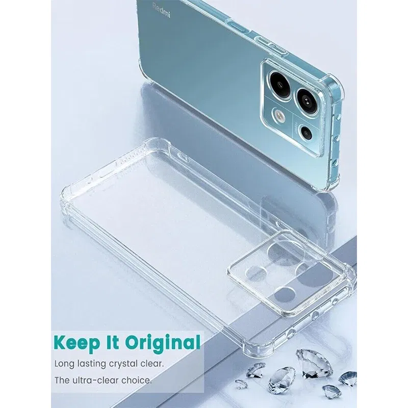 Color: camel - Luxury Clear Shockproof Case For Xiaomi Redmi Note 13 12 11 Pro Plus Phone Cover on Redmi Note 10 9 PRO MAX 10S 9S Back Cover