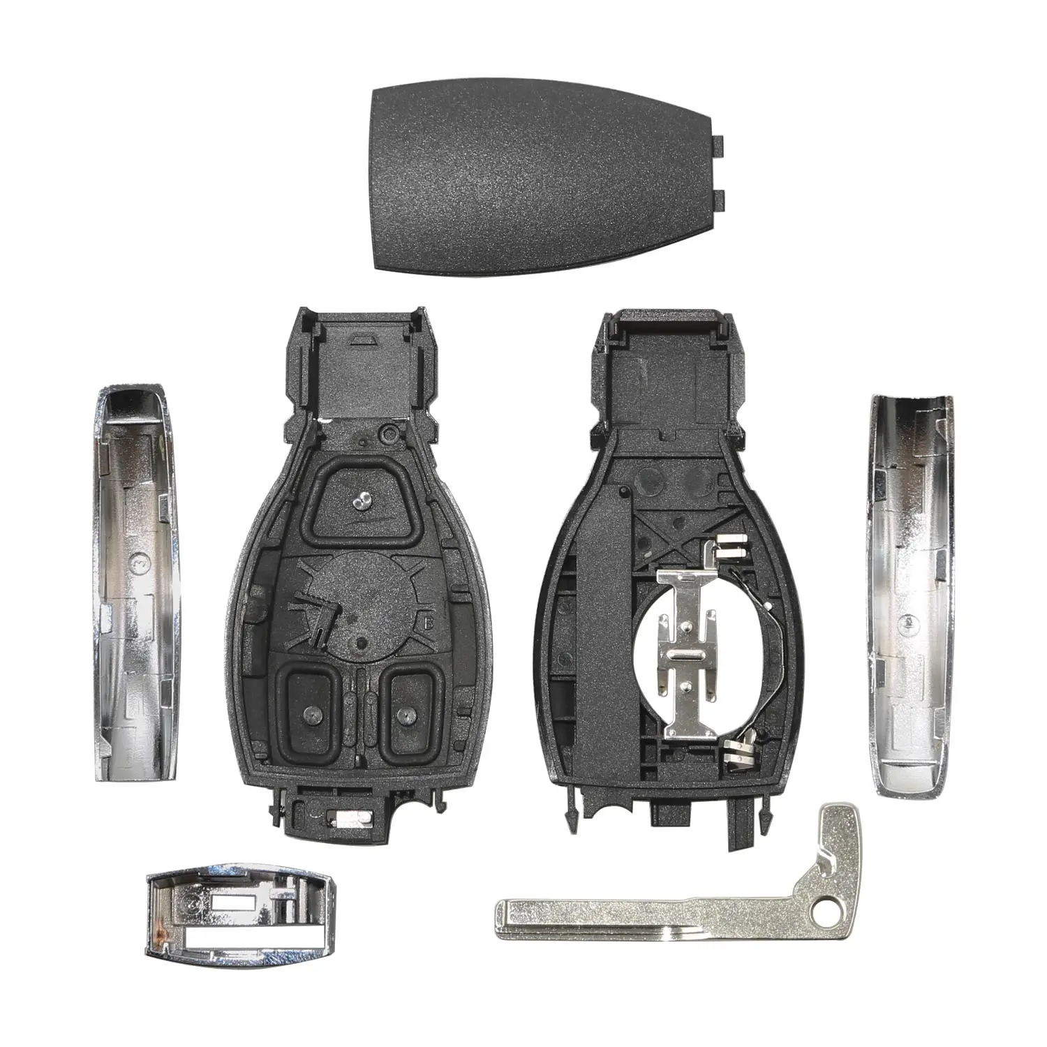 Number of Buttons: 2 Buttons - Xhorse XSBZ01EN VVDI MB Universal For Benz FBS3 W204 W207 W212 W164 W166 W221 Keyless Smart Remote Key Renewable 433/315MHz