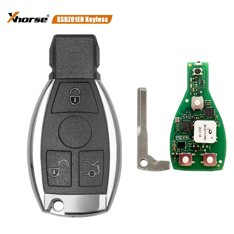 Number of Buttons: 2 Buttons - Xhorse XSBZ01EN VVDI MB Universal For Benz FBS3 W204 W207 W212 W164 W166 W221 Keyless Smart Remote Key Renewable 433/315MHz