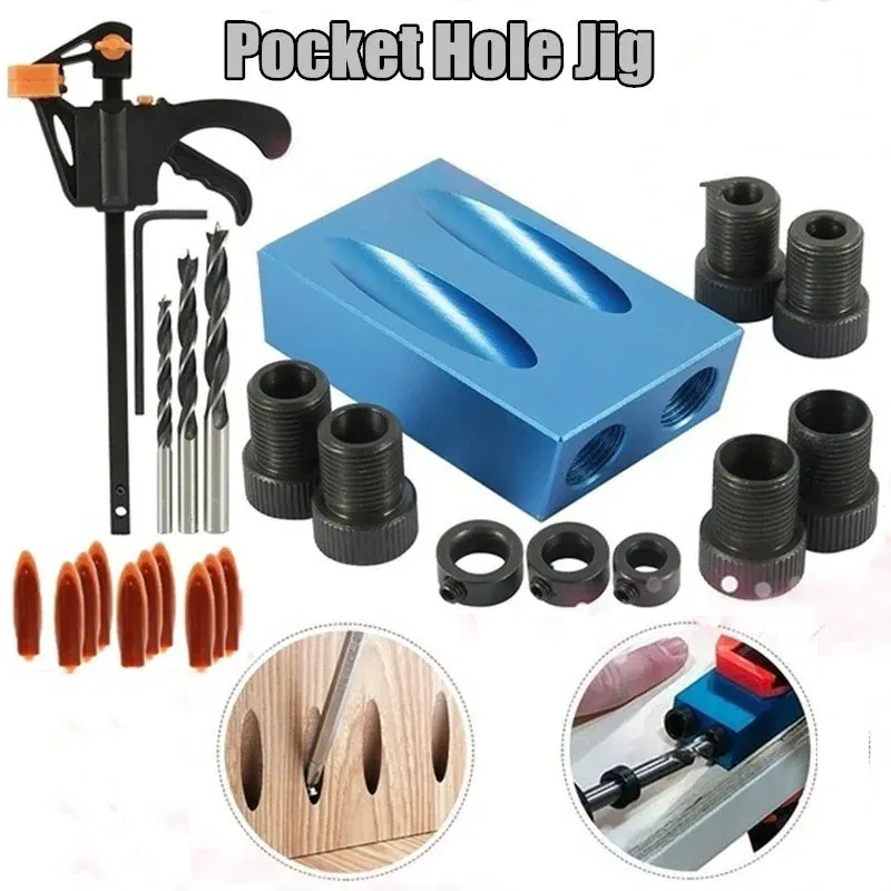 Color: Yellow, Ships From: CHINA - ZK30 15 Degree Oblique Hole Locator Angle Drilling Locator Aluminium Woodworking Drill Bits Jig Clamp Kit Guide Wood Hand Tools