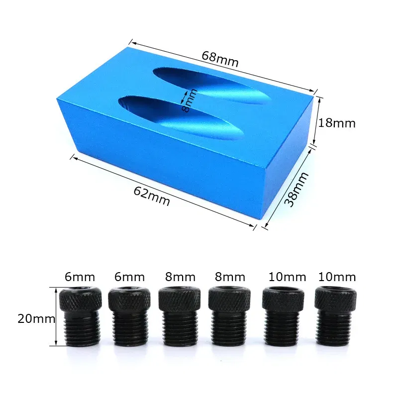 Color: Yellow, Ships From: CHINA - ZK30 15 Degree Oblique Hole Locator Angle Drilling Locator Aluminium Woodworking Drill Bits Jig Clamp Kit Guide Wood Hand Tools