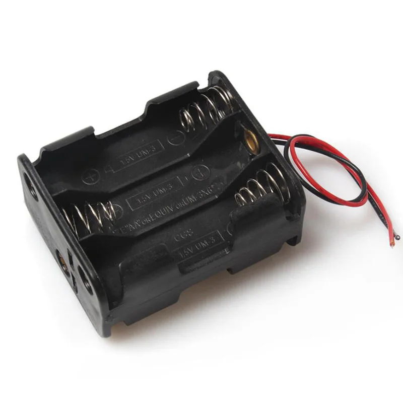Color: Other - DIY New 1 2 3 4 6 8 Slots AA Battery Case Box AA LR6 HR6 Battery Holder Storage Case With Lead Wire Bateria Protection Container
