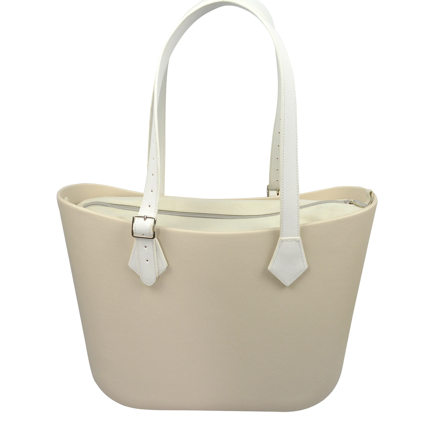 Color: Light Grey - TANQU Diamond Shaped Variable Handle for Obag Long Adjustable Handles with Drop Buckle for O Bag for EVA Bag Body