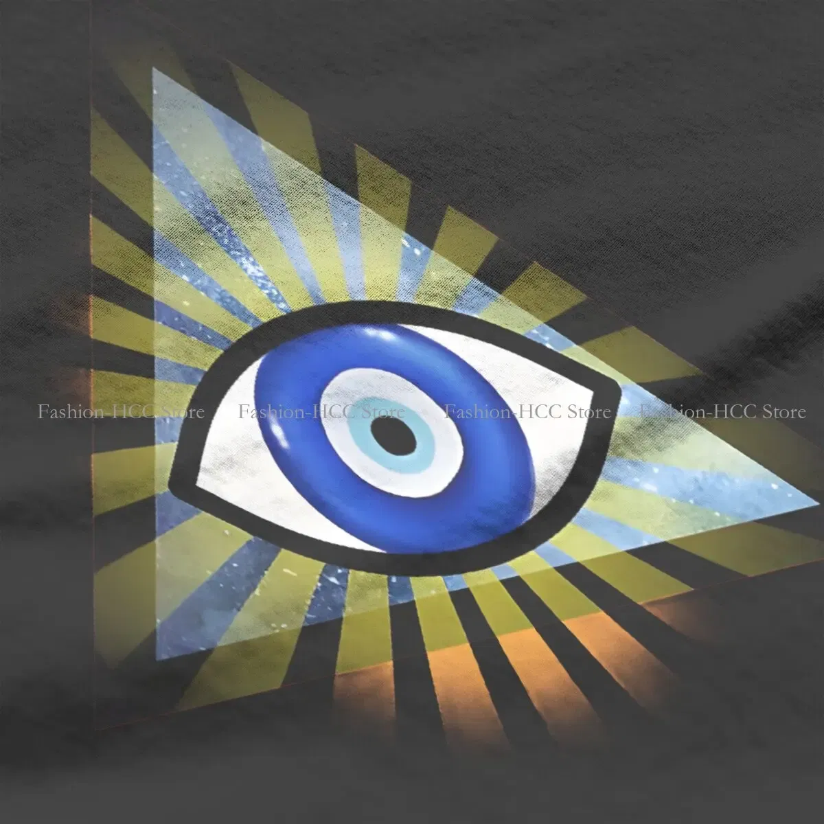 Color: black, Size: M - Evil Eyes Polyester TShirts Evil Eye Protection - All Seeing Eye Personalize Homme T Shirt Hipster Tops