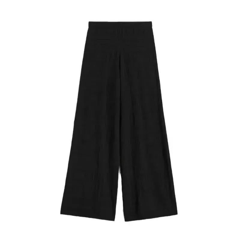 Color: black, Size: XS - LUXURY-Casual Commuter Pants for Women, High Waist, Straight Tube Pants, Spring and Summer, 2025 Hollow Camisole Skirt