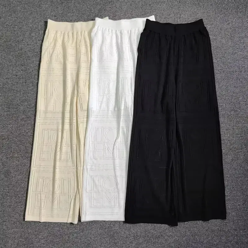 Color: black, Size: XS - LUXURY-Casual Commuter Pants for Women, High Waist, Straight Tube Pants, Spring and Summer, 2025 Hollow Camisole Skirt