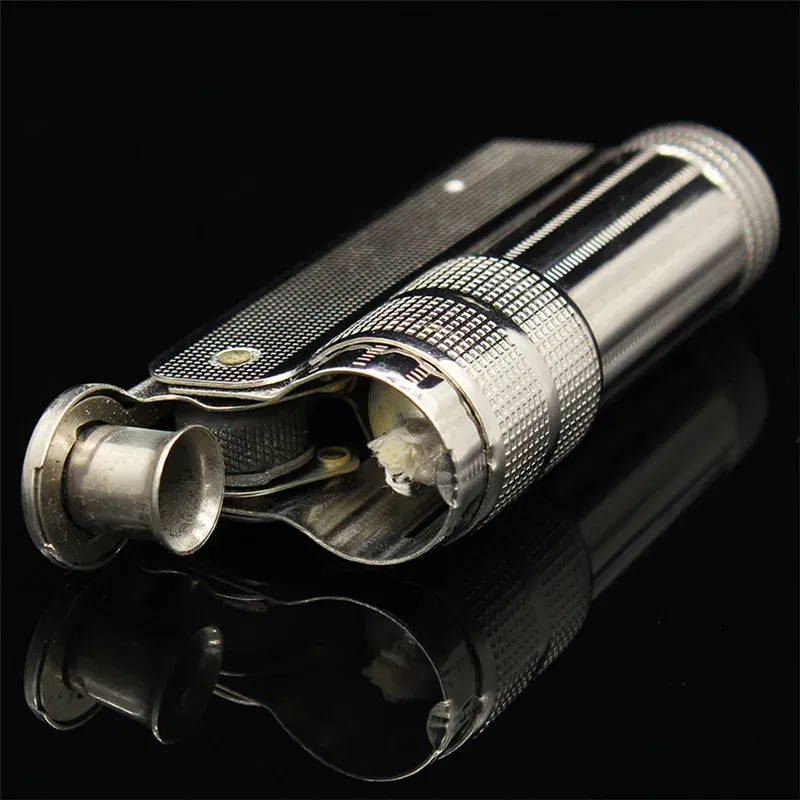 Color: Army Green - Original IMCO Lighter Old Gasoline Flint Lighter Windproof Stainless Steel Cigarette Petrol Oil Lighter Inflated Gadgets Man