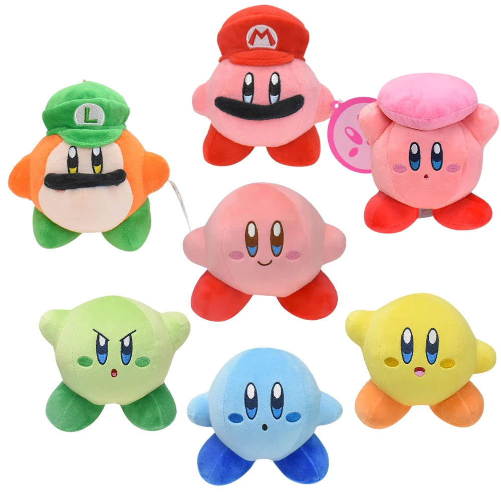 Color: Yellow - Kirby King Dedede Waddle Dee Meta Knight Elfilin Plush Toy Kawaii Cartoon Peluche Doll for Kids Birthday Christmas Gift