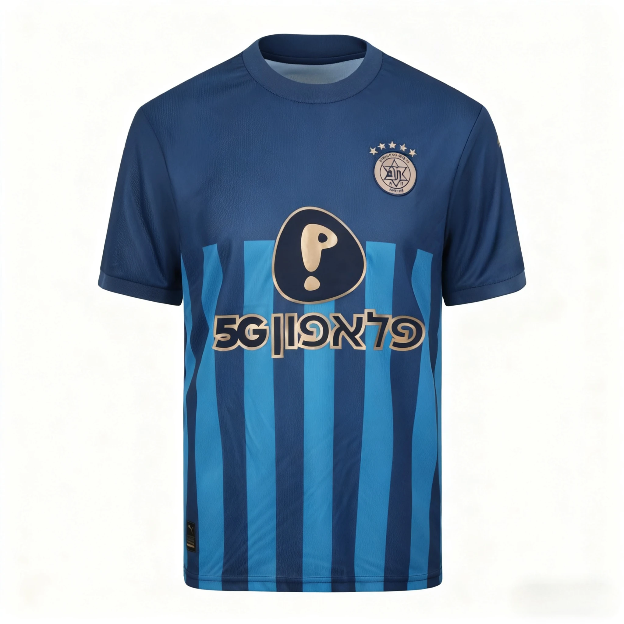 Color: Blue, Size: 9M - The Latest Breathable Men's and Women's T-shirts for The Daily Training of Maccabi Tel Aviv Football Club in 2026