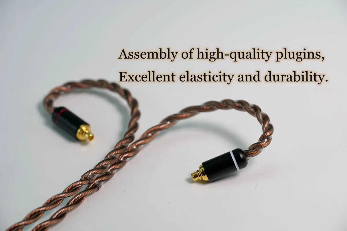 Color: Khaki - Raven series 7N OCC 2024 upgrading cable special promotion version MMCX 0.78MM IE900 N5005